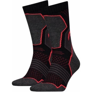 Head Unisex Hiking Crew Wandersocken black/red 35-38