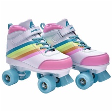 Bild Disco Roller Soft Boots | Größenverstellbare Kinder Rollschuhe | Bequeme Rollerskates Damen | Rollschuhe Damen & Mädchen in Größen 31-42 | Trendige Roller-Skates für Kids und Erwachsene