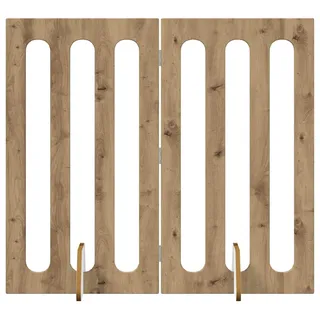 vidaXL Faltbarer Haustierzaun 2 pcs Artisan-Eiche 100,5 x 38 x 90 cm - Braun