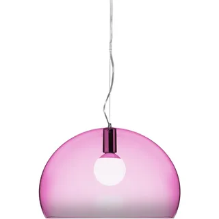 Kartell FL/Y 1-flg. 52 cm halbkugelförmig/rot/transparent