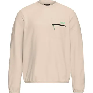 Jack Wolfskin Find The Wild Crewneck Halbreißverschluss-sweatshirt Oyster L