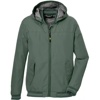 KILLTEC Jungen Funktionsjacke ist wasserdicht/Regenjacke mit Kapuze KOS 153 BYS JCKT, oliv, 128, 43004-000