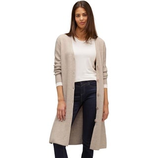 STREET ONE Damen A253692 Strickmantel, Spring Sand Melange, 36