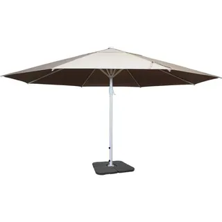 MCW Sonnenschirm Carpi II Ø 5m Creme-beige mit Ständer