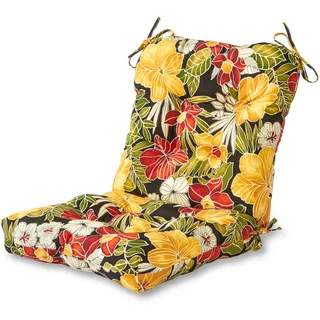 Greendale Home Fashions AZ5815-ALOHA Aloha Sitzkissen für den Außenbereich, 106 x 53 cm, Schwarz