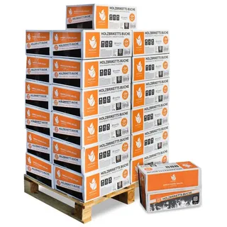 Heizfuxx Holzbriketts Hartholz 300 kg Palette