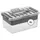Q-line Aufbewahrungsbox 30 x 20 x 14,5 cm 14-tlg. transparent/blau