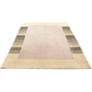 morgenland Wollteppich »Gabbeh - Loribaft Softy - 200 x 140 cm - beige«, rechteckig, 12 mm Höhe, Wohnzimmer, Einzelstück, beige