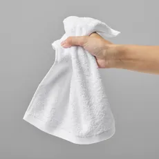 Amazon Basics Waschlappen für Badezimmer, 100 % Baumwolle, extra saugfähig, schnell trocknend, Salon-Handtücher, 24er-Pack, Weiß, 30 x 30 cm