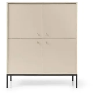 moeblo Melody I 104 x 125 x 39 cm beige / schwarz