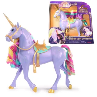 Unicorn Academy 6071157 Einhorn DollFtrRainbwLightUpWildstar, Multicolor