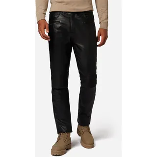 Herren Lederhose Lederjeans Ricano FRANKLIN – Schwarz / 34 - Schwarz