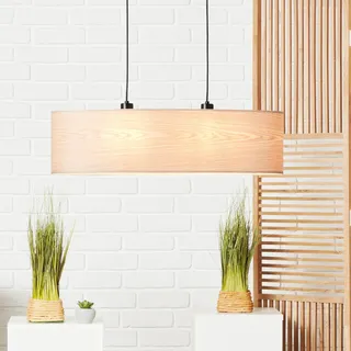 Brilliant Romm 2-flg. E27 1 Stk. 40 cm oval Holz schwarz