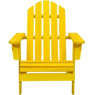 vidaXL Adirondack-Gartenstuhl Massivholz Tanne Gelb - Gelb