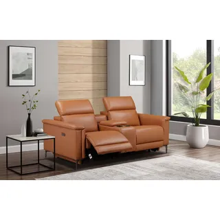 OTTO home Couch Kunstleder 2-Sitzer Braun
