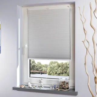 Plissee LIEDECO "Klemmfix-Thermo-Plissee" Gr. 2, weiß, B:75cm H:130cm, Obermaterial: 100% Polyester, Plissees, Plissee