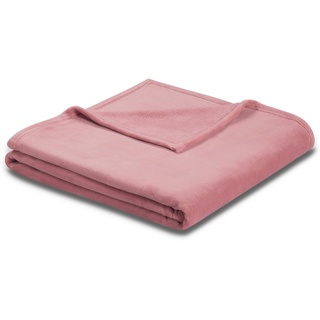 Biederlack Wohndecke »King Fleece«, leicht, Kuscheldecke rosa