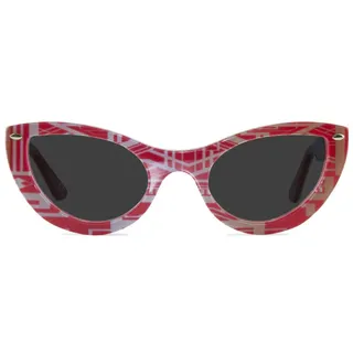 JOIUSS Gatsby Cat Eye Sonnenbrille von Joiustm, rot, Einheitsgröße