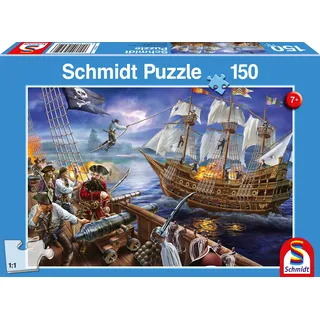 Schmidt Spiele Abenteuer mit den Piraten, Kinderpuzzle, 150 Teile