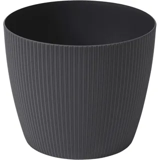 Dehner Kunststoff-Topf Magnolia, konisch, anthrazit