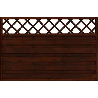 Sichtschutzzaun-Element Country Braun lasiert 120 cm x 180 cm