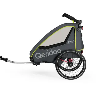 Qeridoo QUPA 2 Kinderanhänger lime 2023