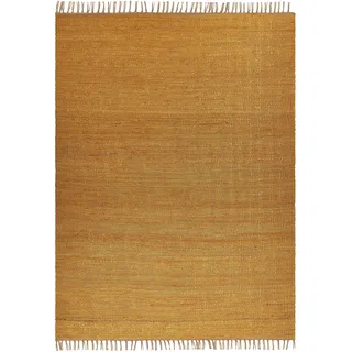 Beliani Teppich LUNIA senfgelb 160 x 230 cm Jute