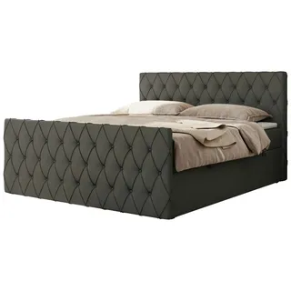 MKS Meble Boxbett mit Bettkasten, - grau - Maße (cm): B: 121 H: 110