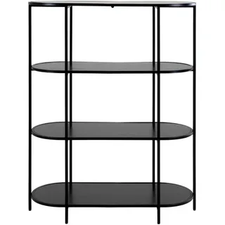 House Nordic Bücherregal 85 x 111 x 36 cm Schwarz