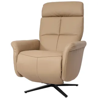 Mendler Relaxsessel HWC-L10 Leder 76 x 110 x 76 cm Braun