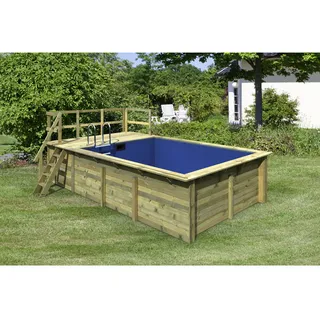 Karibu Rechteck Pool Modell 2 Variante B 440 x 350 x 124 cm