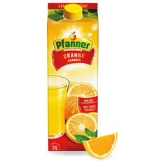 Pfanner Orangennektar (1 x 2 l) – mind. 50% Fruchtgehalt – reich an Vitamin C – Fruchtgetränk aus Orangen