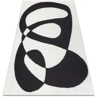 RugsX Mode Teppich 180 x 270 cm Schwarz/Weiß