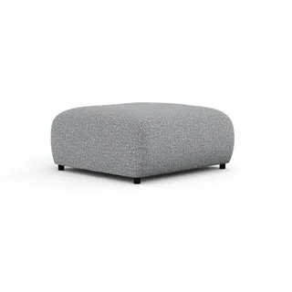 Maison de Reve Pouf S Zanzibar Grau Plüschstoff , Textil , Füllung: Schaumstoff , Quadratisch , Rundrohr , 88x37x88 cm , Oeko-Tex® Standard 100, FSC 100%, Hergestellt in Europa , Wohnzimmer, Sessel, Hocker & Hockerbänke, Sitzhocker