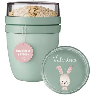 wunderwunsch MEPAL Müsli To Go Becher, Müslibecher personalisiert | Isolierter Lunchpot für Kinder, kleiner Joghurt-Becher für unterwegs, auslaufsichere Snackdosen mini, 300ml oder 500 ml