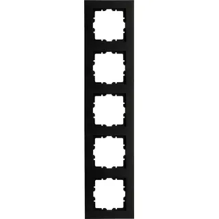 Kopp HK07 PURE - Abdeckrahmen 5-fach, Farbe: schwarz matt - (1 Stück)