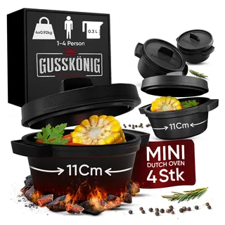 gusskönig Dutch Oven 0,3 l Gusseisen Schwarz