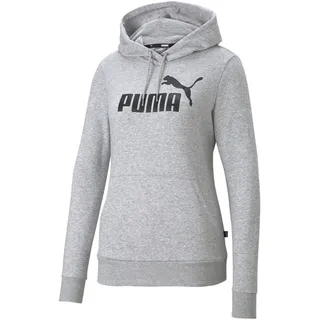 Puma Damen ESS Logo Hoodie TR grau