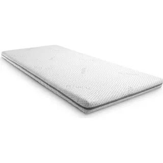 Kaltschaumtopper Supportho Premium Topper 80 x 200 cm H3, Höhe 9 cm, Härtegrad H3 mit antibakteriellem Bezug