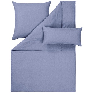 Estella Bettwäsche , Blau , Textil , Uni , 135x200 cm , Oeko-Tex® Standard 100 , pflegeleicht, atmungsaktiv, hautfreundlich , Heimtextilien, Bettwäsche & Leintücher, Bettwäsche