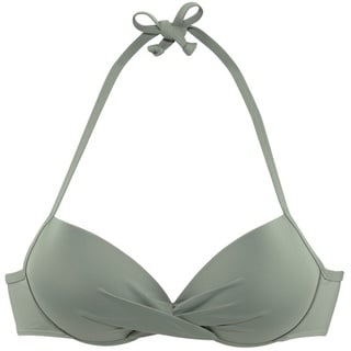 S.Oliver Push-Up-Bikini-Top Damen oliv Gr.34 Cup C