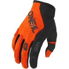 O'NEAL | Fahrrad- & Motocross-Handschuhe | MX MTB FR Downhill | Passform, Luftdurchlässiges Material | Element Glove RACEWEAR V.24 | Erwachsene | Schwarz Orange | Größe XL