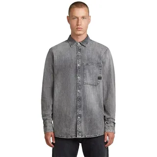 G-star Regular 1 Pocket Langarmhemd - Sun Faded Oyster Shell - 2XL
