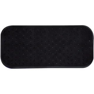 MSV Premium Duschmatte Badematte Badewannenmatte Badewanneneinlage antibakteriell rutschfest mit Saugnäpfen-Schwarz-duftet nach Rosen-ca. 36 x 97 cm-waschbar bei 60° Grad, Black
