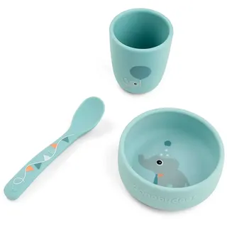 Done By Deer Stick & Stay Celebration Erstes Mahlzeiten-set - Blue - One Size