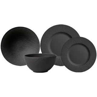 Villeroy & Boch Manufacture Rock Kombiservice 4-tlg. schwarz
