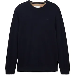 Tom Tailor 1038426 Basic Knit Pullover Knitted Navy Melange M