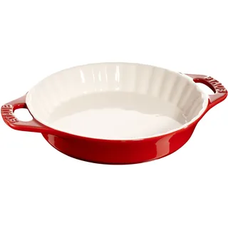 Staub Ceramique Kuchenform 24 cm, rund, Kirsch-Rot, Keramik