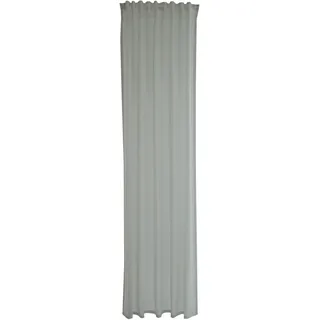 Homing Gardine Beige gestreift | Wohnzimmer Esszimmer Kinderzimmer | dekorativer halbtransparenter Vorhang (1 Stück) 245x140cm(HxB)