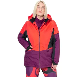 Ulla Popken Damen große Größen Übergrößen Plus Size HYPRAR Performance-Jacke, wasserdicht, Schneefang